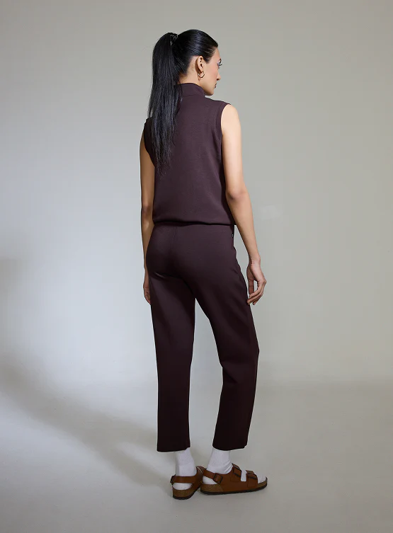 Aeroclouds Wide Leg Retreat Pants Espresso - Image 3