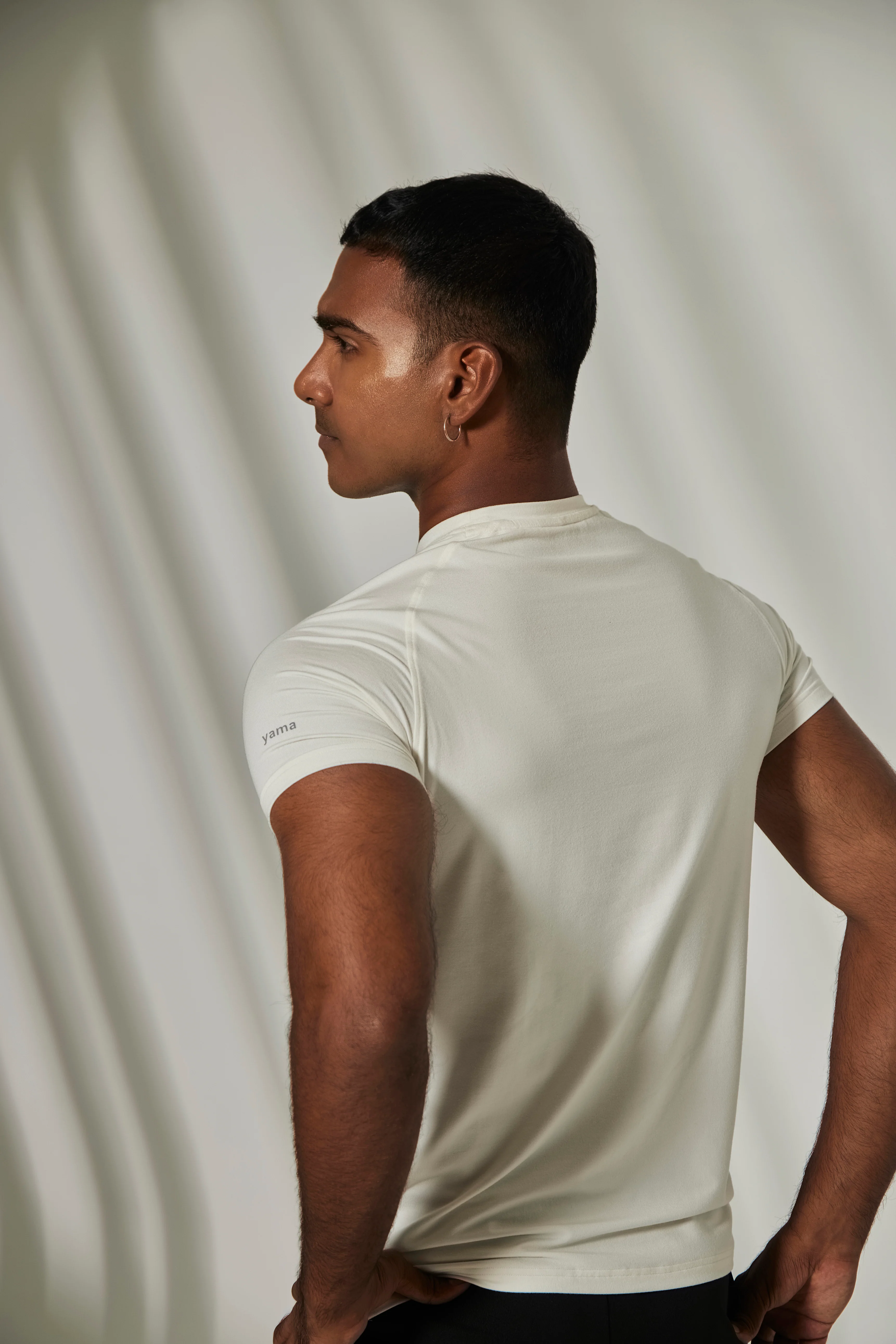 Aero Slim Fit Tee Short Sleeves Pure  White - Image 3