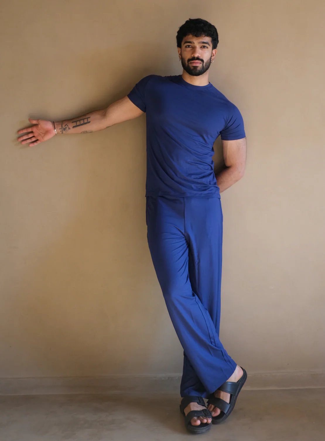 Aero Slim Fit Tee Short Sleeves Navy Peony - Image 6