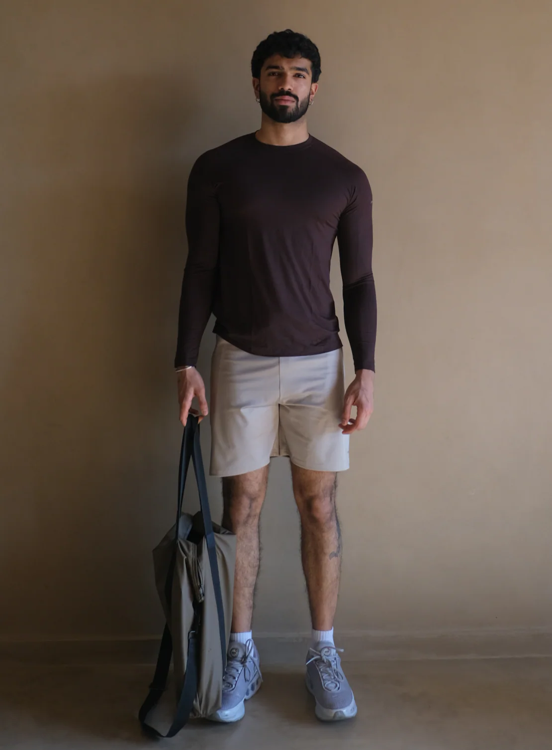 Aero Slim Fit Tee Long Sleeves Espresso - Image 3