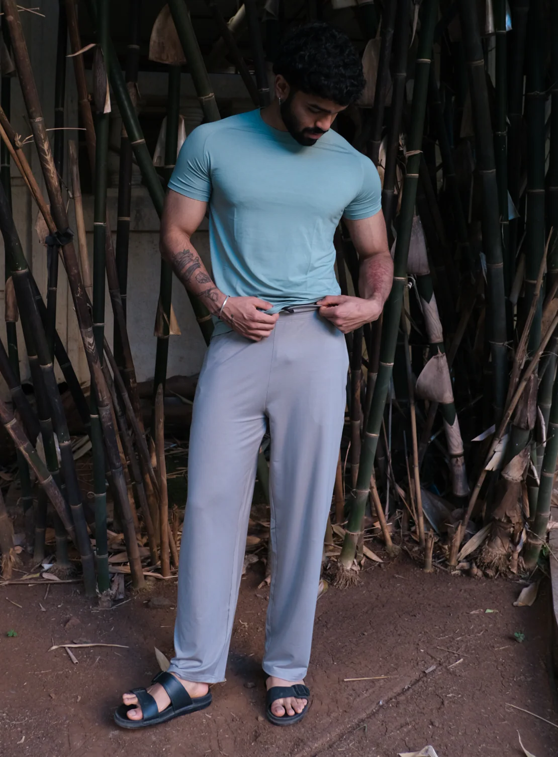 Aero Slim Fit Tee Short Sleeves Surf Blue - Image 4