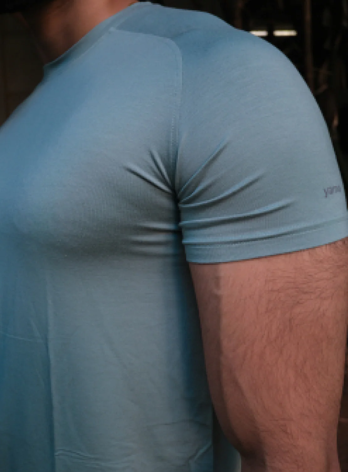 Aero Slim Fit Tee Short Sleeves Surf Blue - Image 5