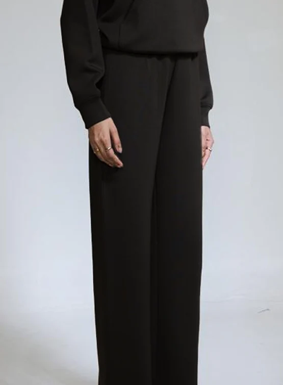 Aeroclouds Wide Leg Retreat Pants Black - Image 4