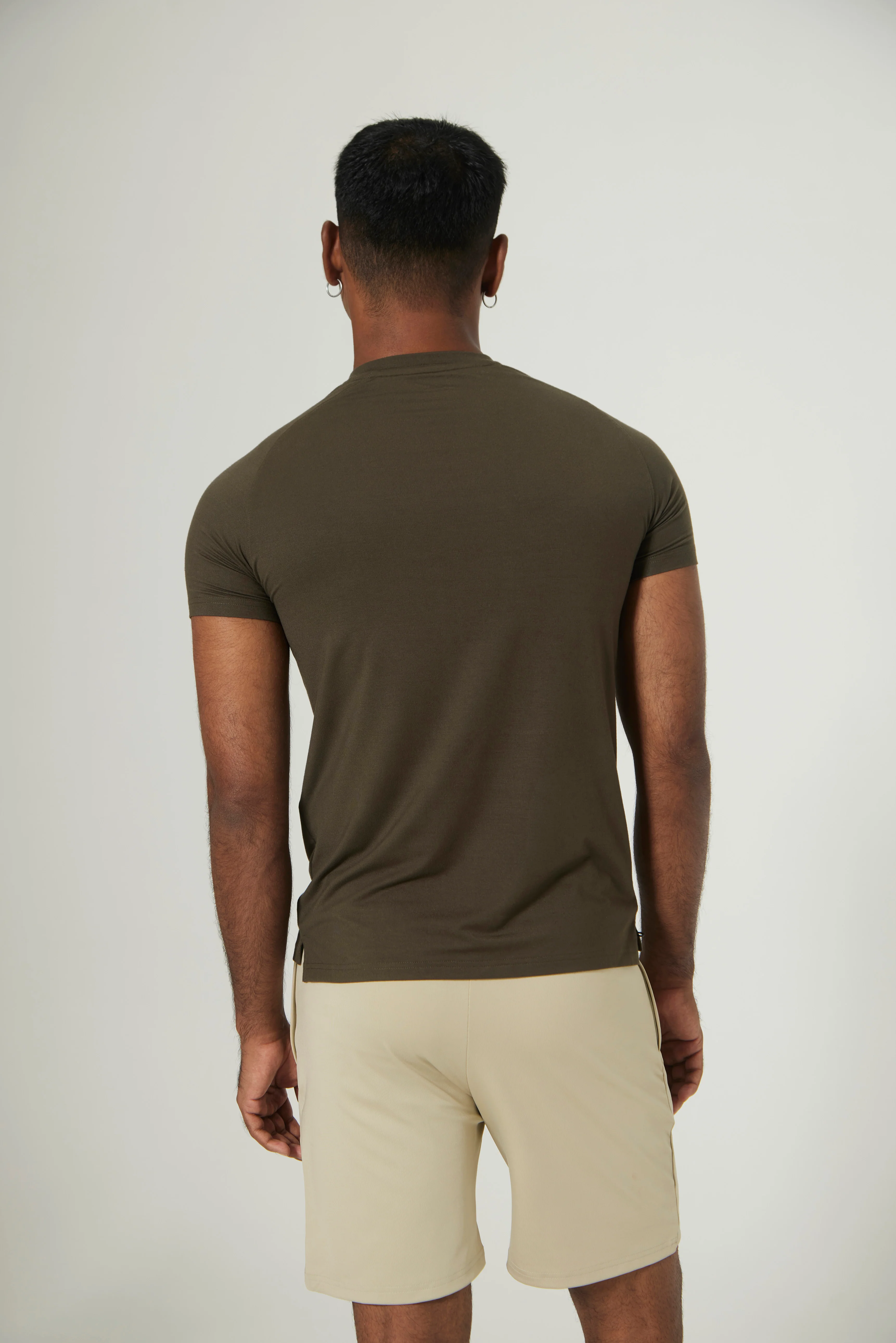 Aero Slim Fit Tee Short Sleeves Olive - Image 4