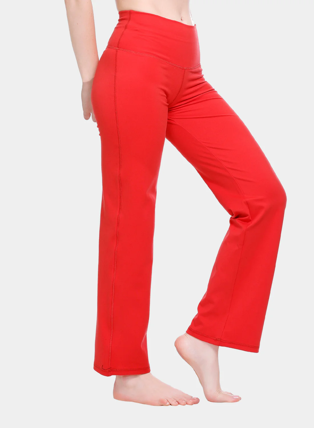 Flo Flared Yoga Pants Fiery Coral - Image 3