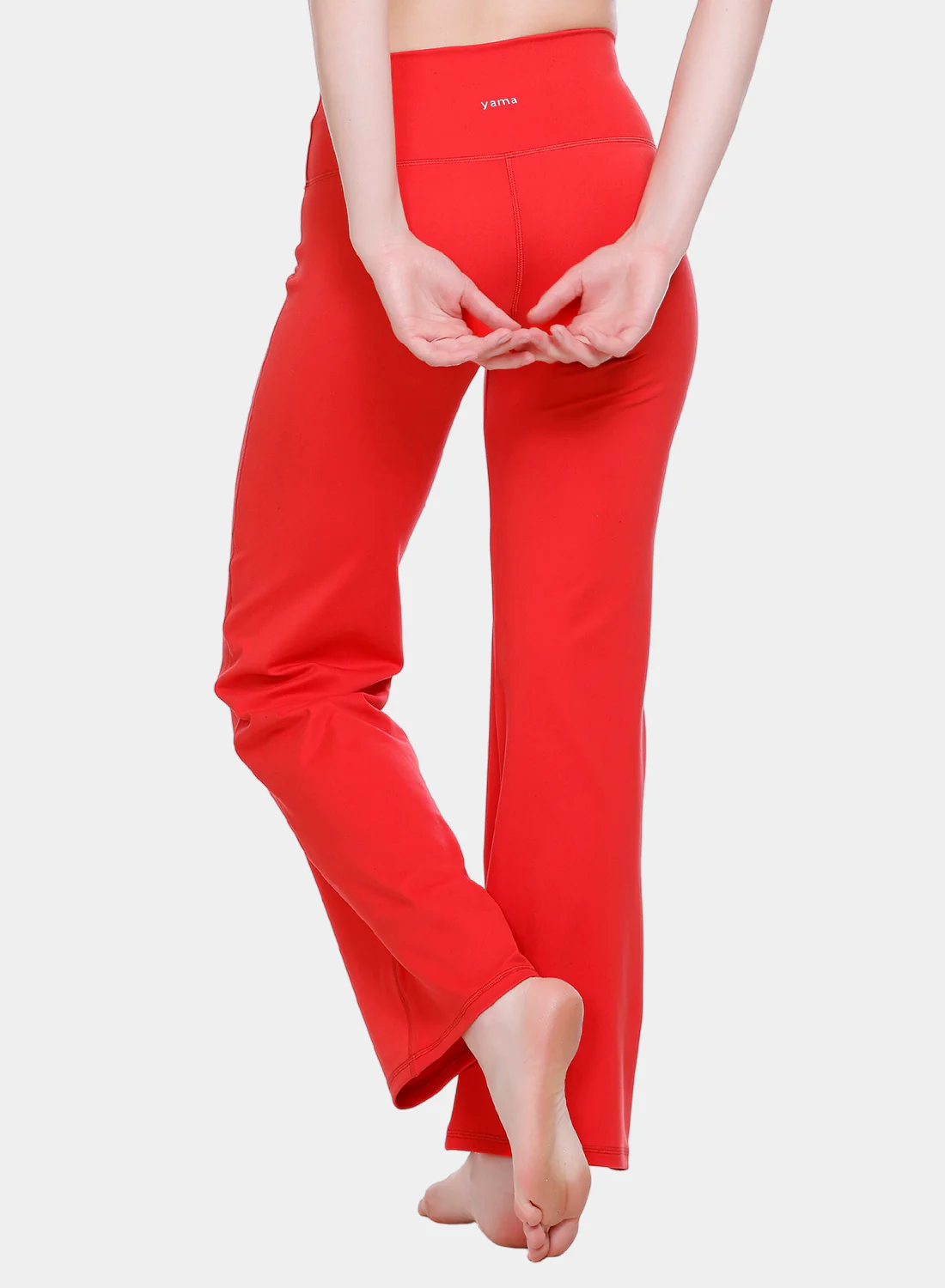 Flo Flared Yoga Pants Fiery Coral - Image 4