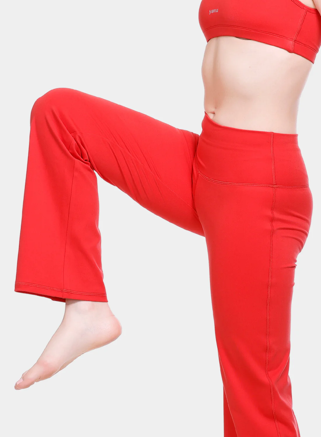 Flo Flared Yoga Pants Fiery Coral - Image 5
