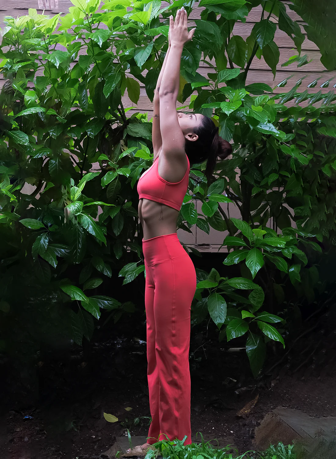 Flo Flared Yoga Pants Fiery Coral - Image 6