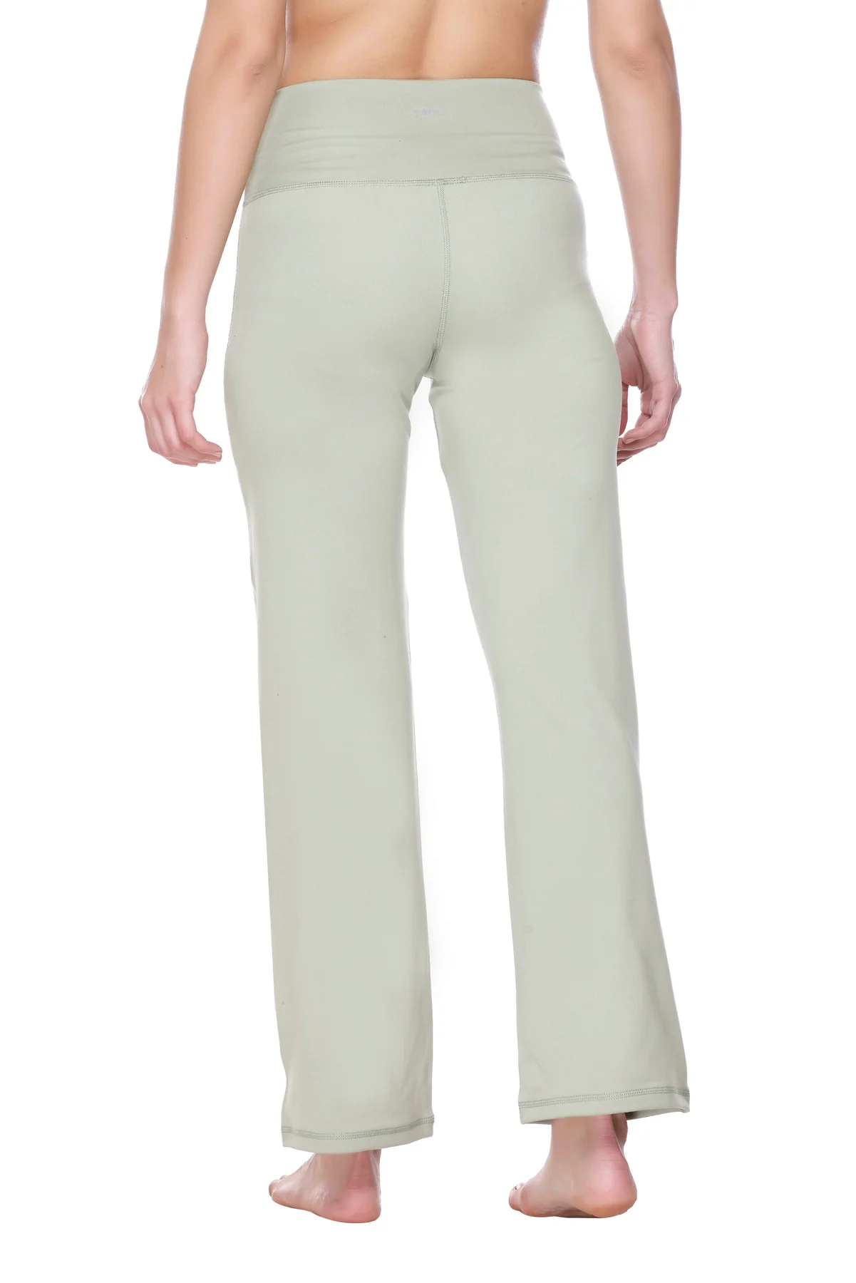 Flo Flared Yoga Pants Tea Green - Image 4