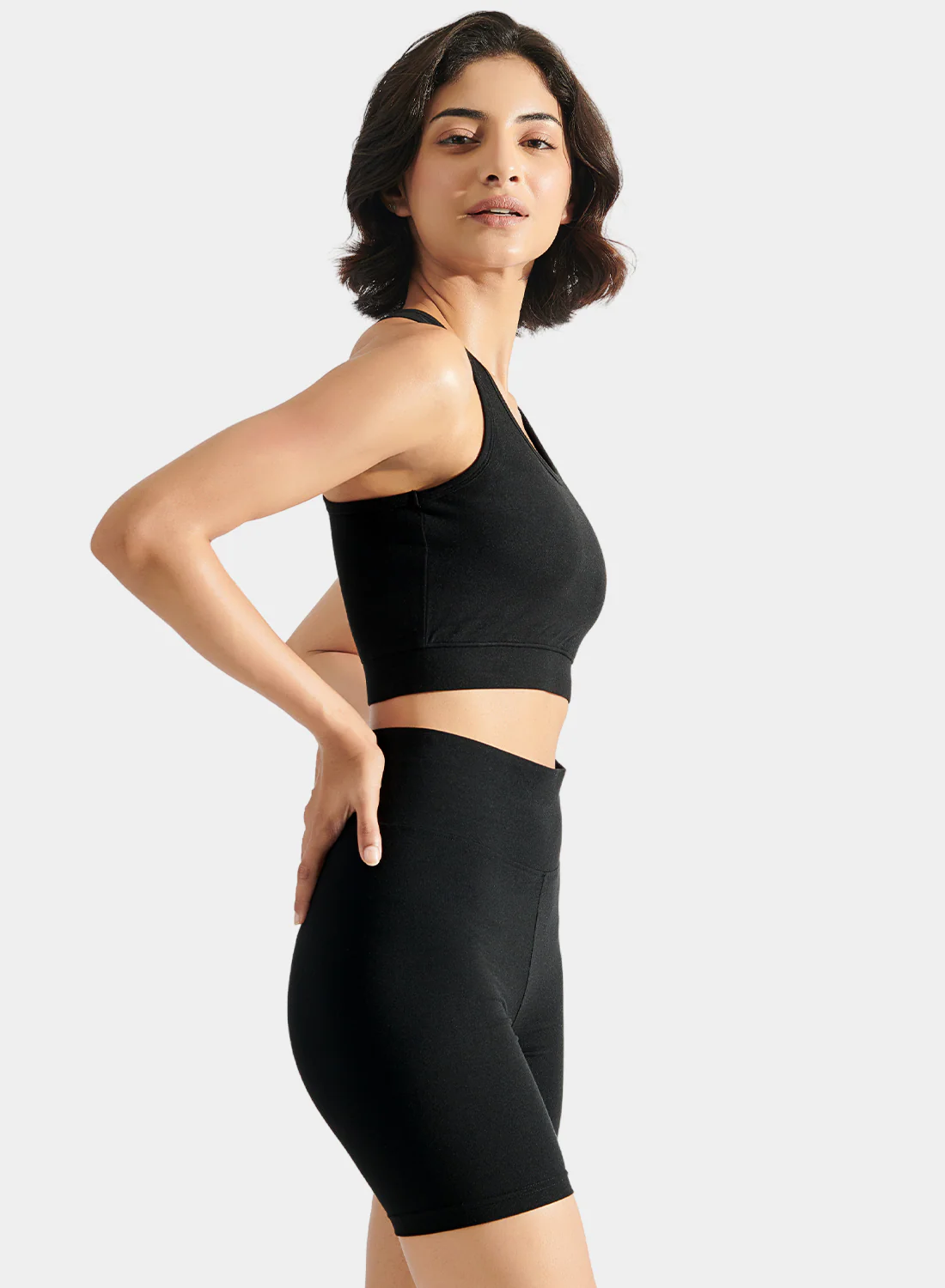 Flo Bike Short and Bra Top Combo Midnight Black - Image 6