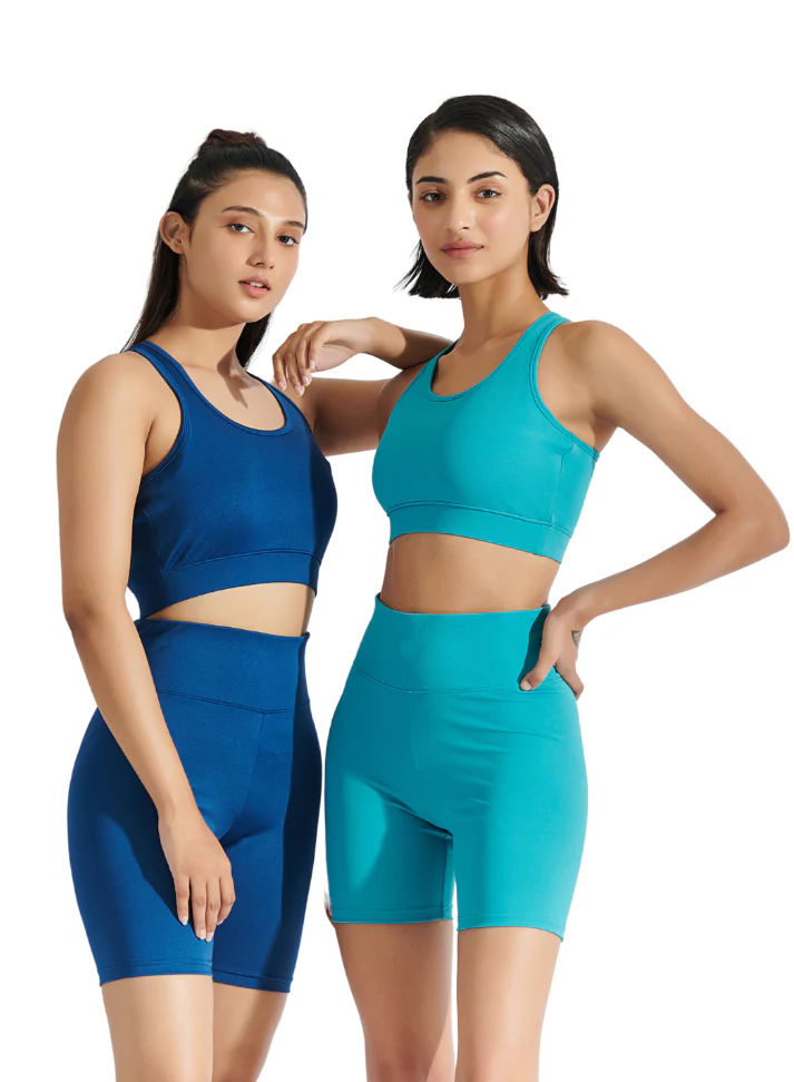 Flo Bike Short and Bra Top Combo Fiji Blue - Image 6