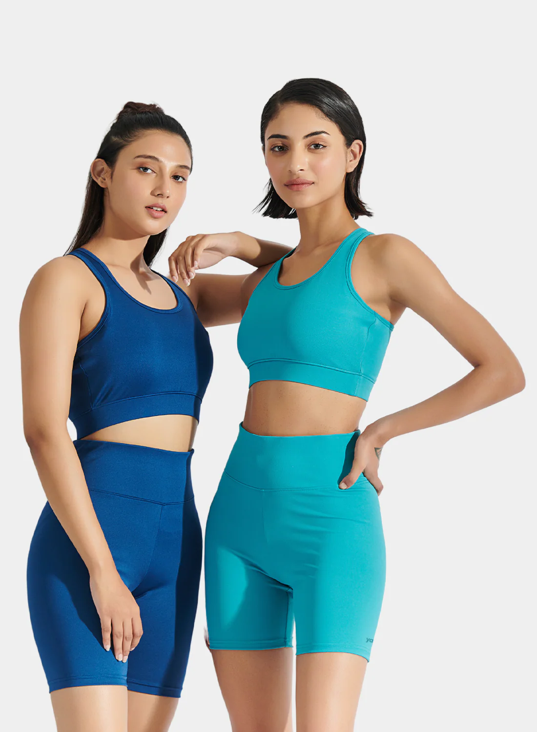 Flo Bike Short and Bra Top Combo Navy Peony - Image 6