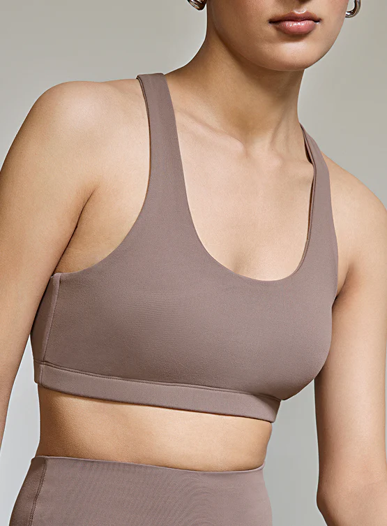 Intense Racer Back Sports Bra Caramel Brown - Image 4