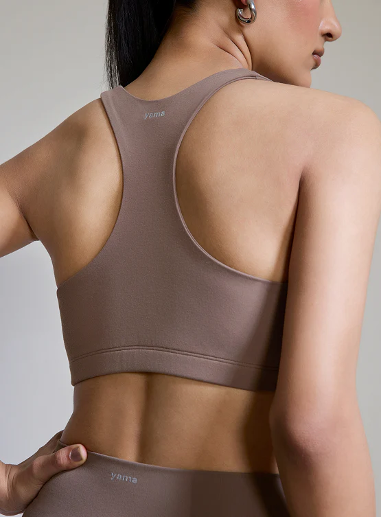 Intense Racer Back Sports Bra Caramel Brown - Image 6
