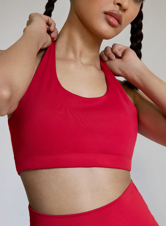 Intense Racer Back Sports Bra Scarlet Red - Image 3