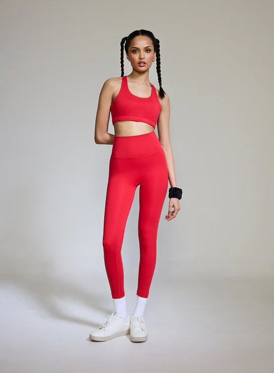 Intense Racer Back Sports Bra Scarlet Red - Image 4