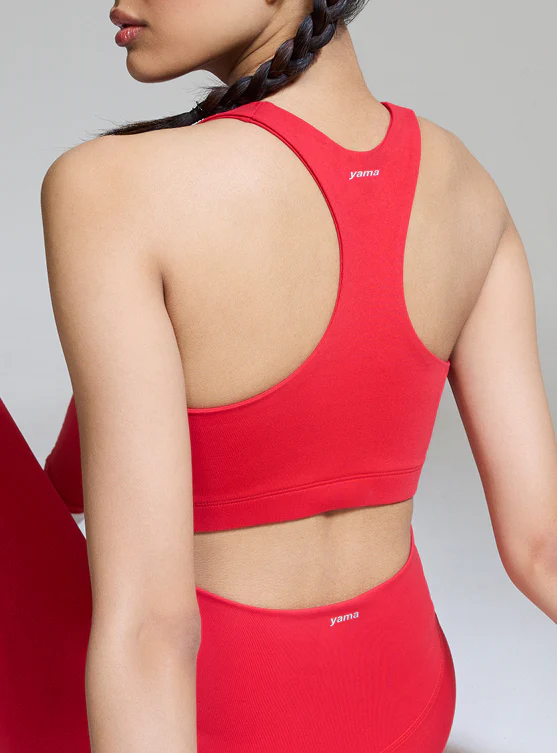 Intense Racer Back Sports Bra Scarlet Red - Image 6